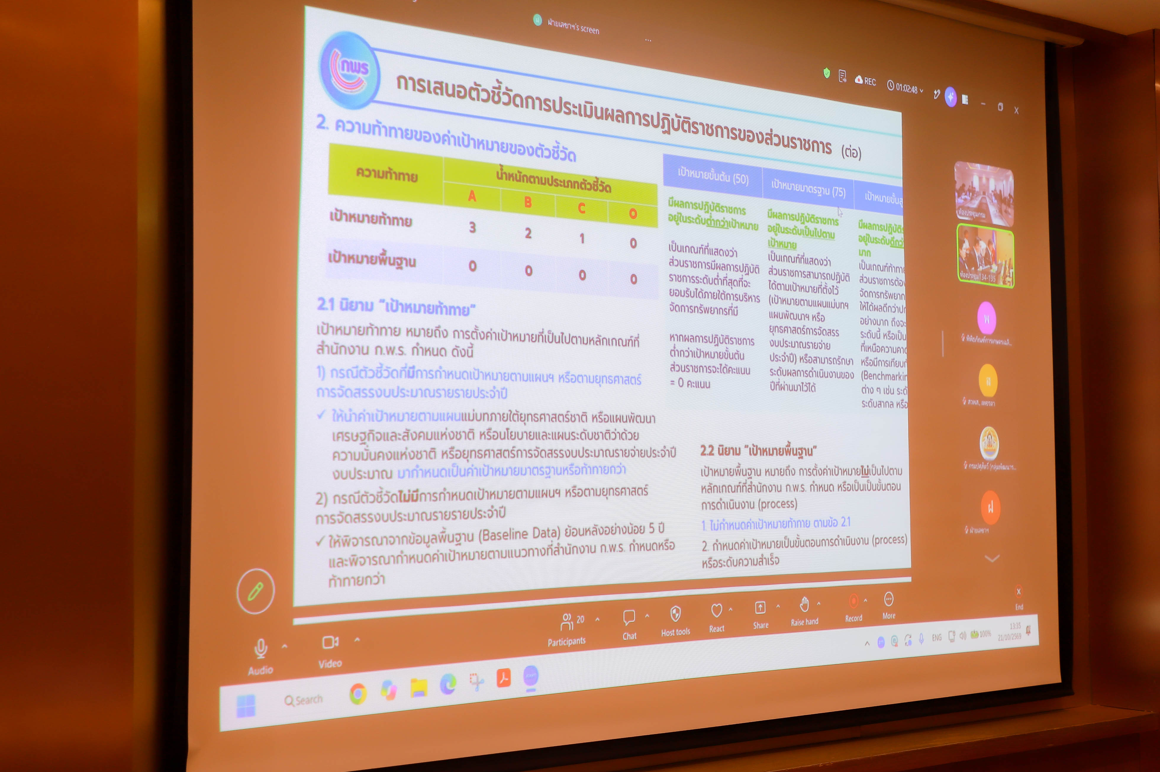 title - รองเลขาธิการ ส.ป.ก. ร่วมประชุมกลั่นกรองการประเมินผล ก.เกษตรฯ ครั้งที่ 2/2569